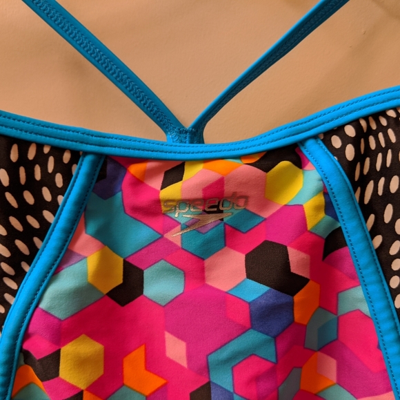 Speedo Girls 1 piece swimsuit sz 10 - Picture 10 of 10
